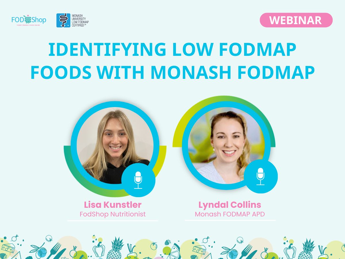 Identifying Low FODMAP Foods Webinar with Monash FODMAP Certified
