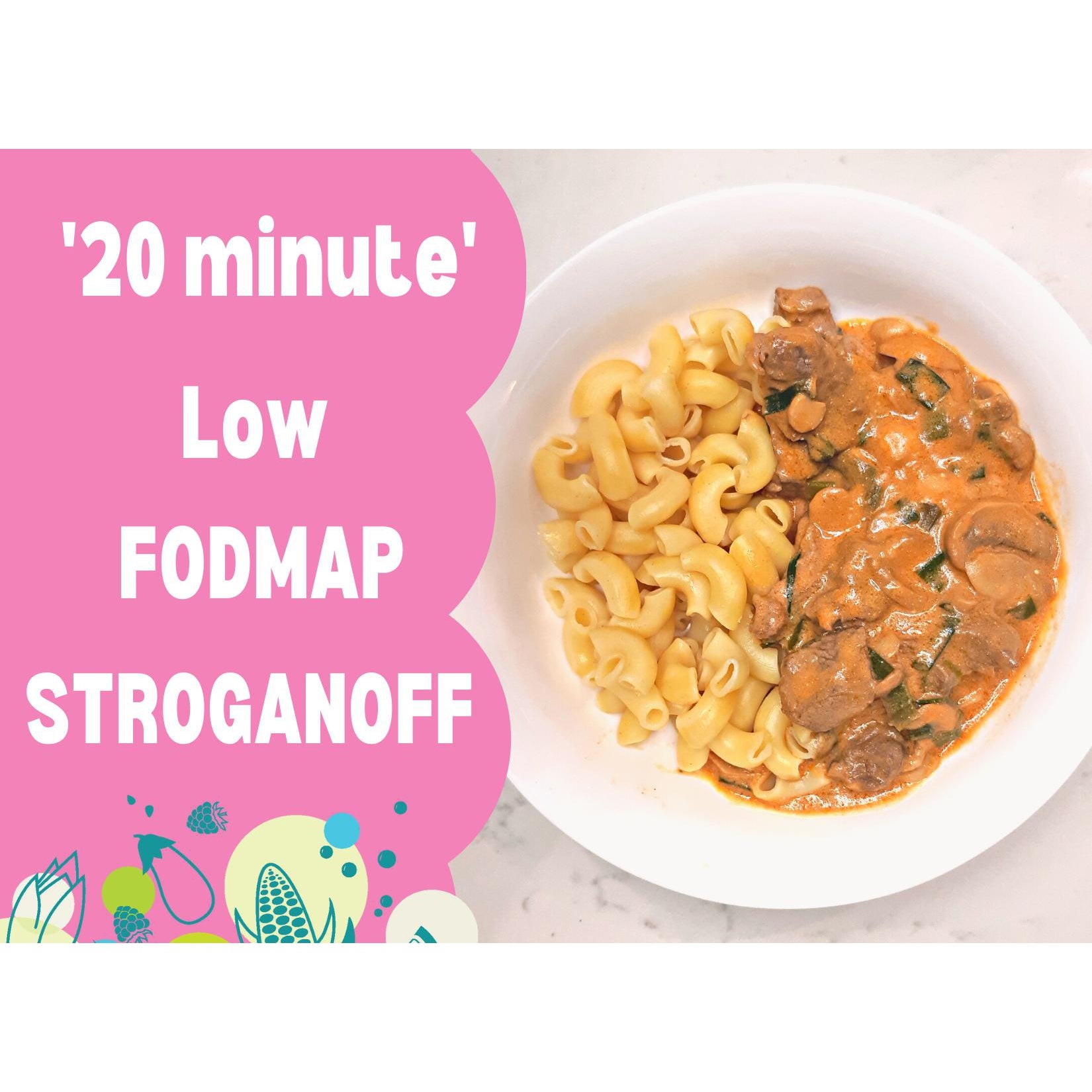 '20-Minute' Low FODMAP Beef Stroganoff