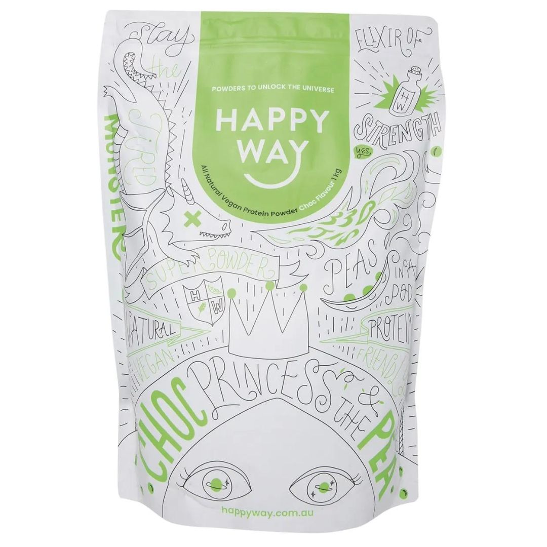 Happy Way Vegan Protein Powder Chocolate (1kg)