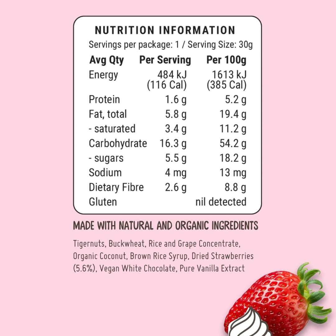 Fodbods Buddies - Strawberry Shortcake (12 x 30g)