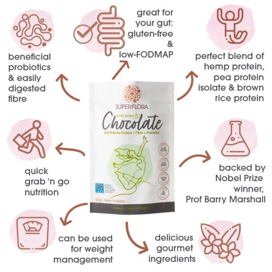 Noisy Guts Superflora Vegan Plant Based Vanilla (500g)