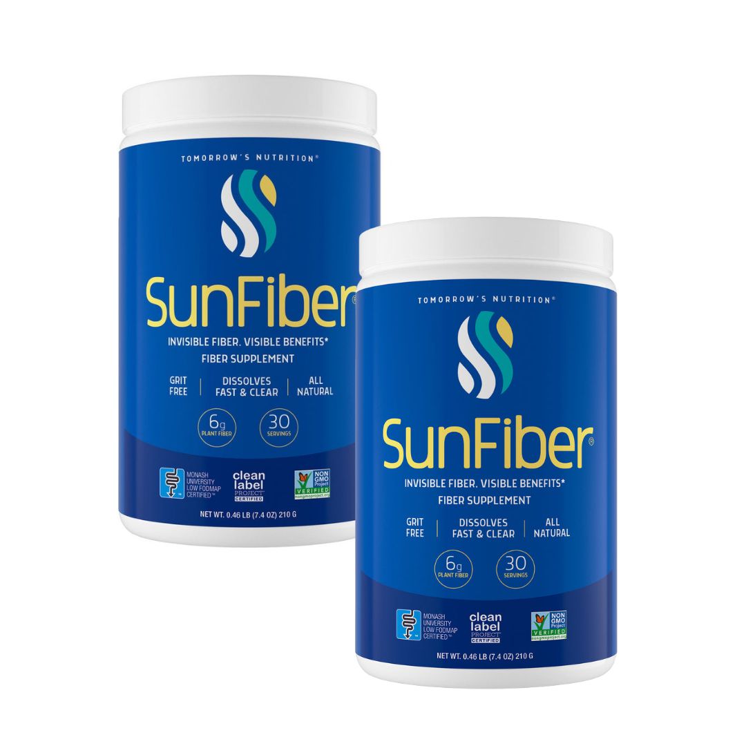 Tomorrow's Nutrition Sunfiber Partially Hydrolysed Guar Gum PHGG Double Pack - 2 Months Supply (420g)