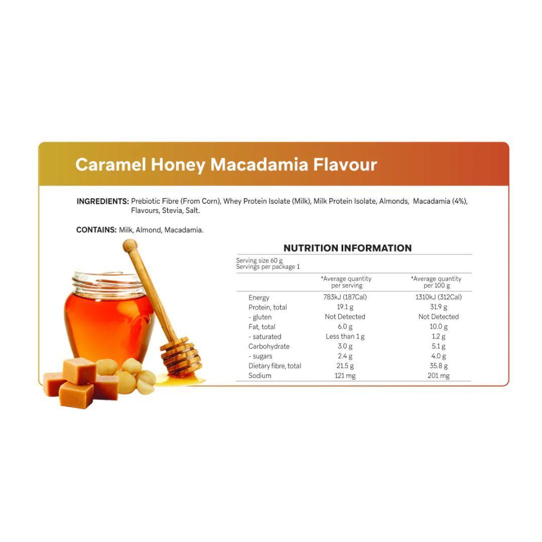Smart Protein Bar - Low FODMAP Caramel Honey Macadamia (60g)