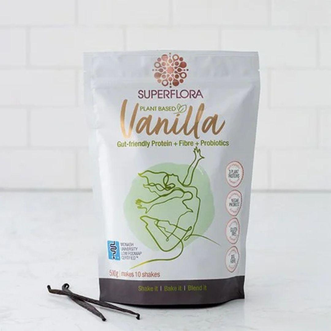 Noisy Guts Superflora Vegan Plant Based Vanilla (500g)