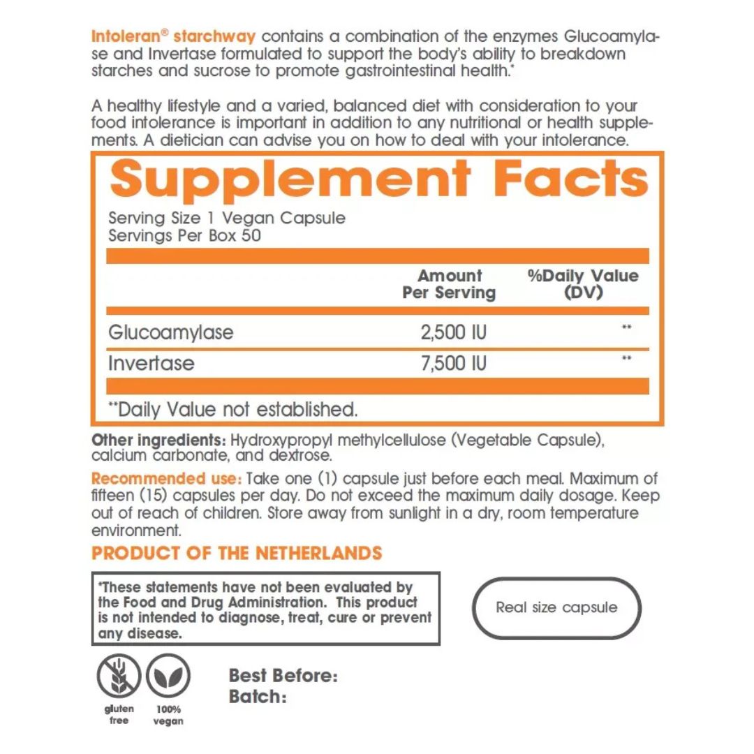 Intoleran Starchway (5 capsules, Trial Pack)