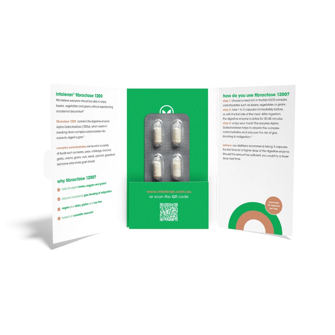 Intoleran Fibractase 1200 (6 capsules, Trial Pack)