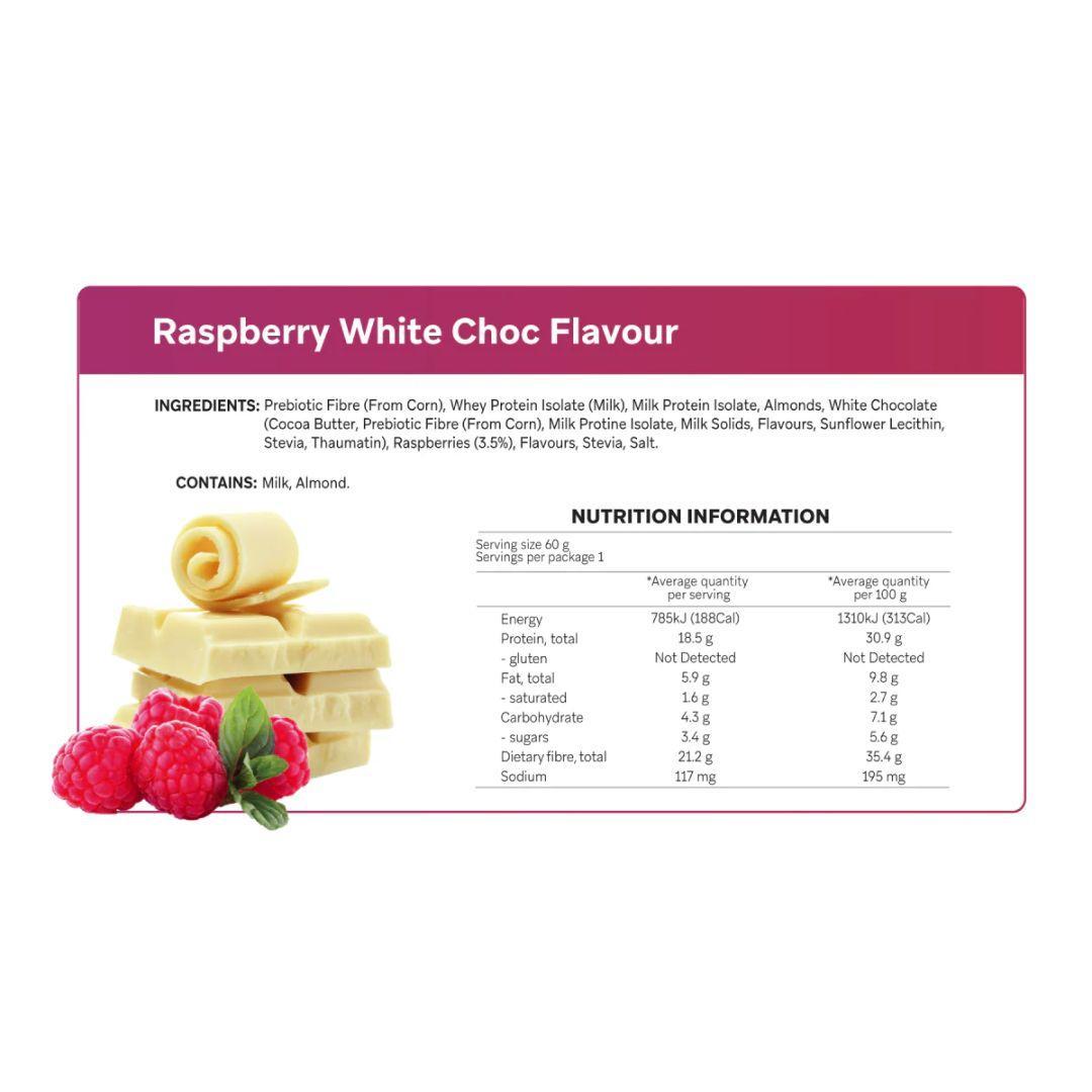 Smart Protein Bar - Low FODMAP Raspberry White Chocolate (60g)