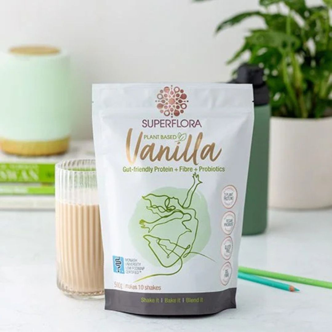Noisy Guts Superflora Vegan Plant Based Vanilla (500g)