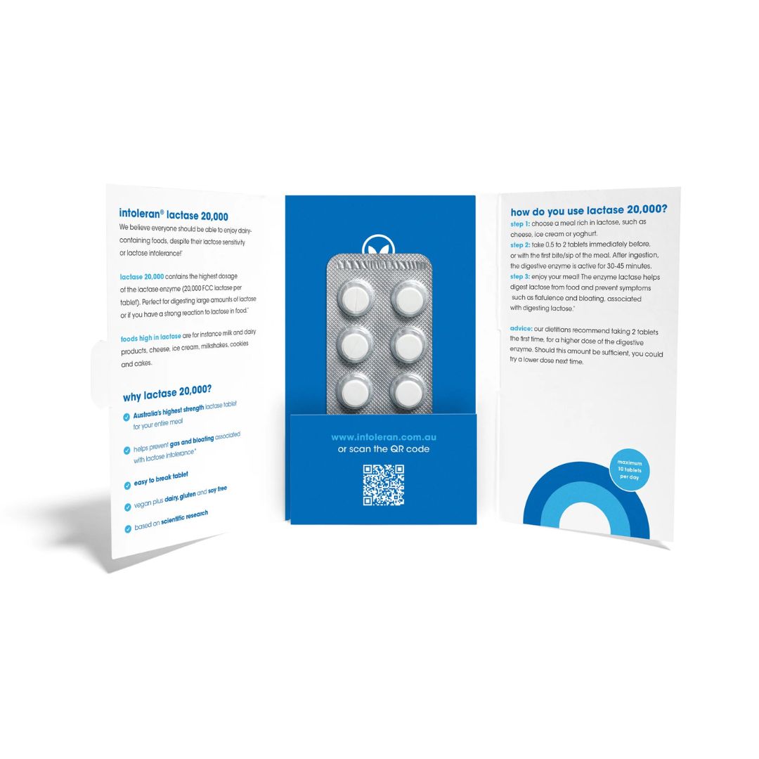 Intoleran Lactase 20,000 (5 Tablets, Trial Pack)