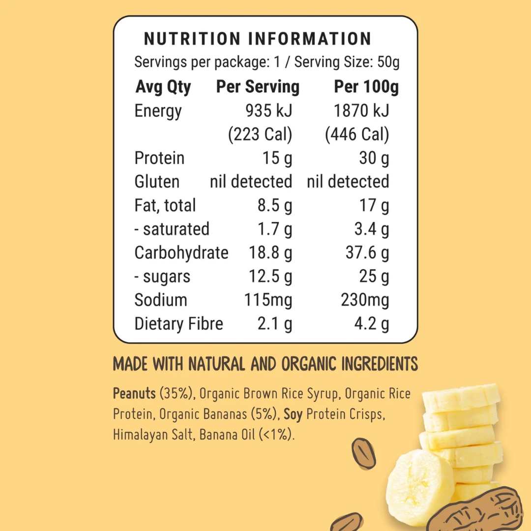 Fodbods Banana Peanut Butter (10 x 50g)
