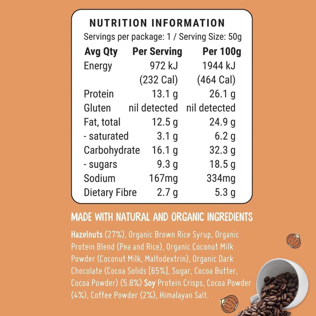 Fodbods Hazelnut Mocha (10 x 50g)