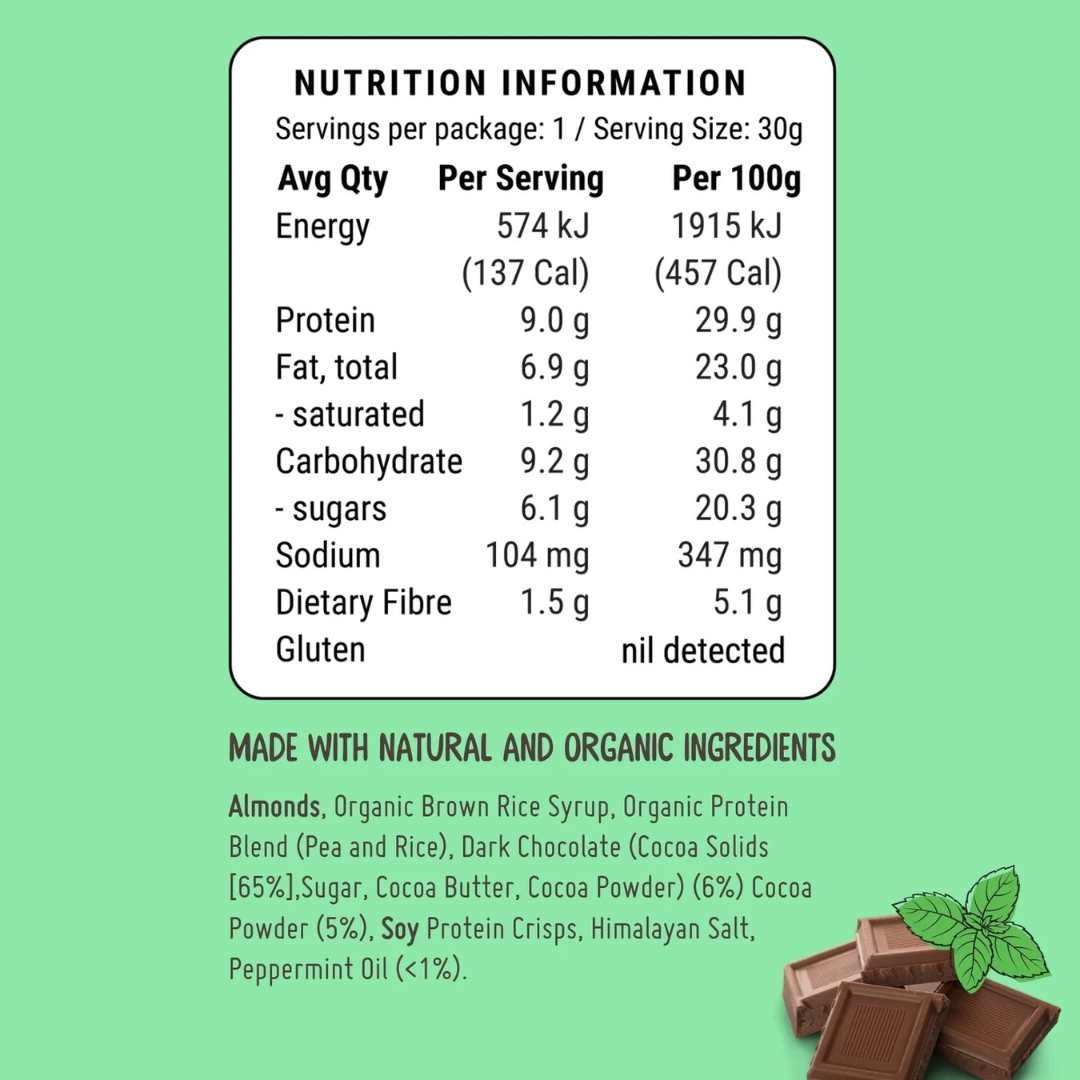 Fodbods Choc Mint (6 x 30g)