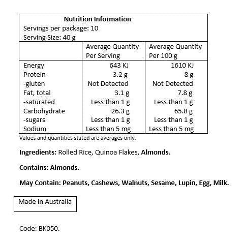 Bask & Co. Gluten Free Porridge - Traditional (400g)