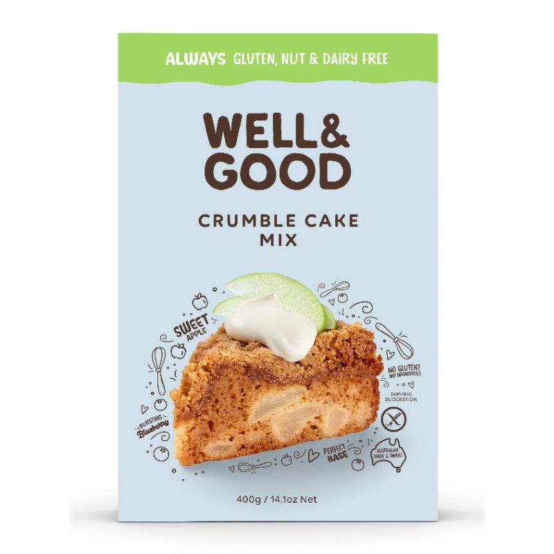 Well & Good Gluten Free Crumble Cake Mix (400g)