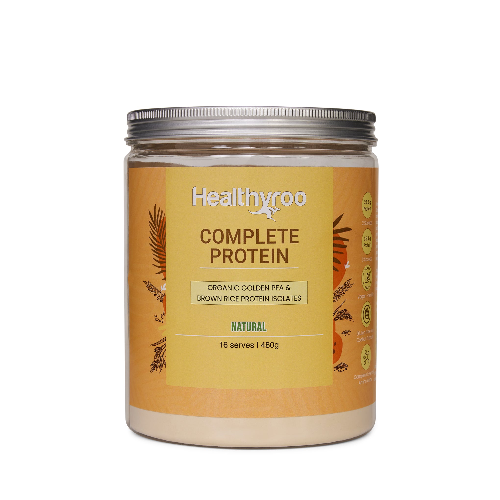 Healthyroo Low FODMAP Complete Protein - Natural (480g)
