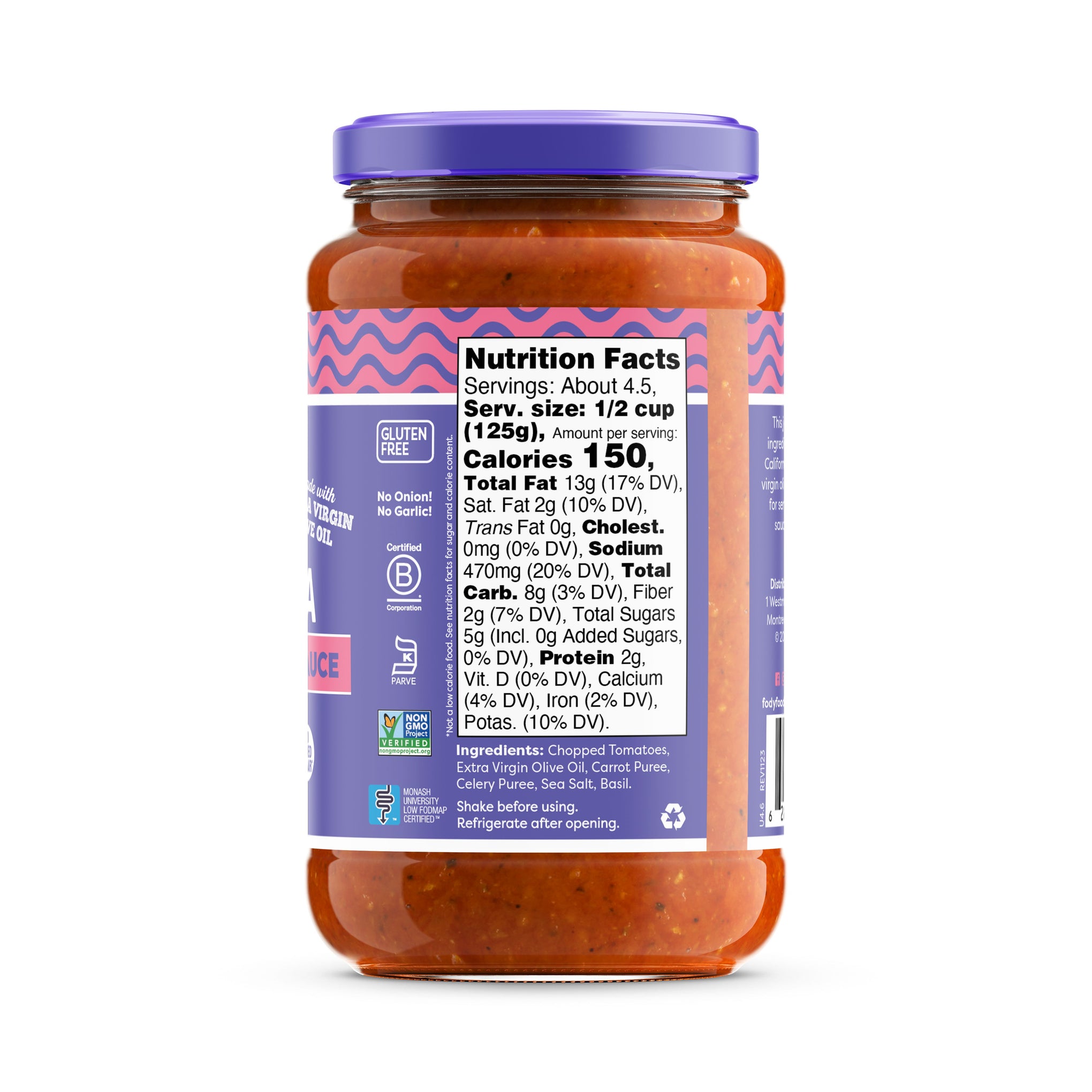 Fody Foods Marinara Pasta Sauce (565g)