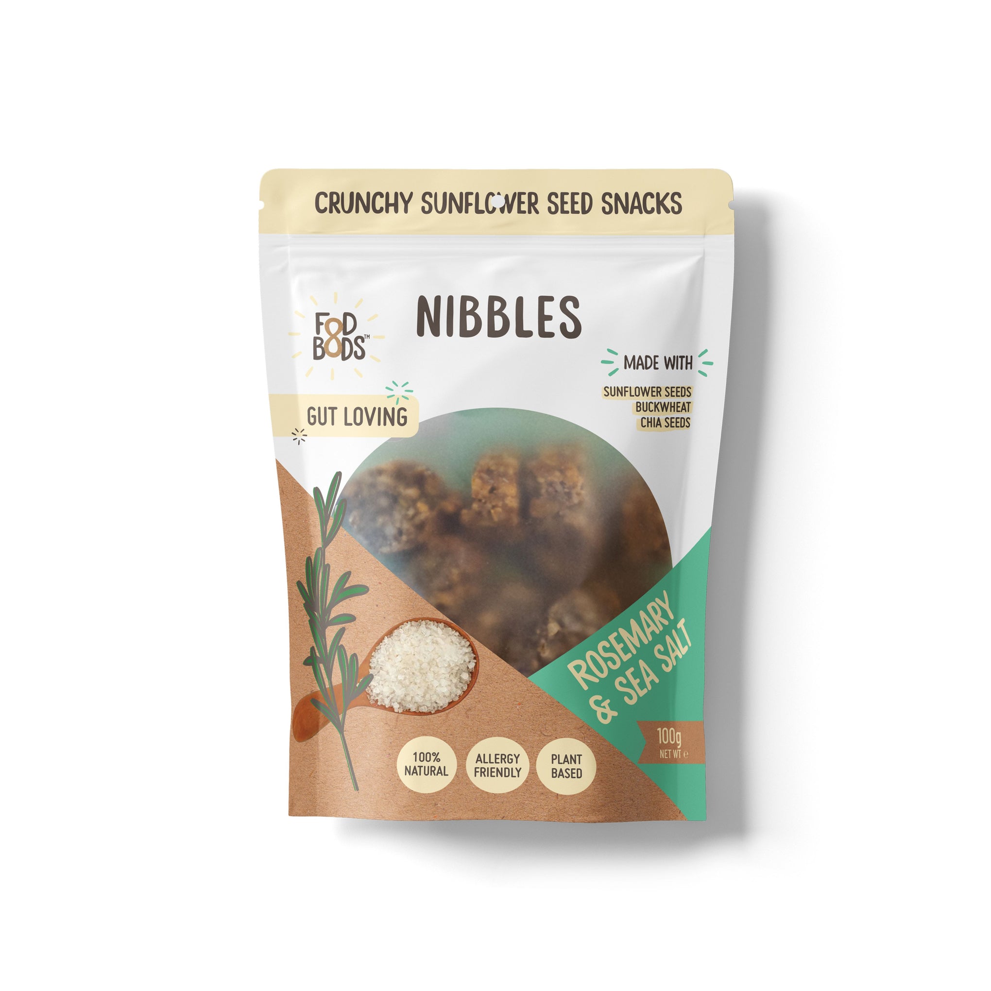 Fodbods Rosemary & Sea Salt Nibbles (100g)