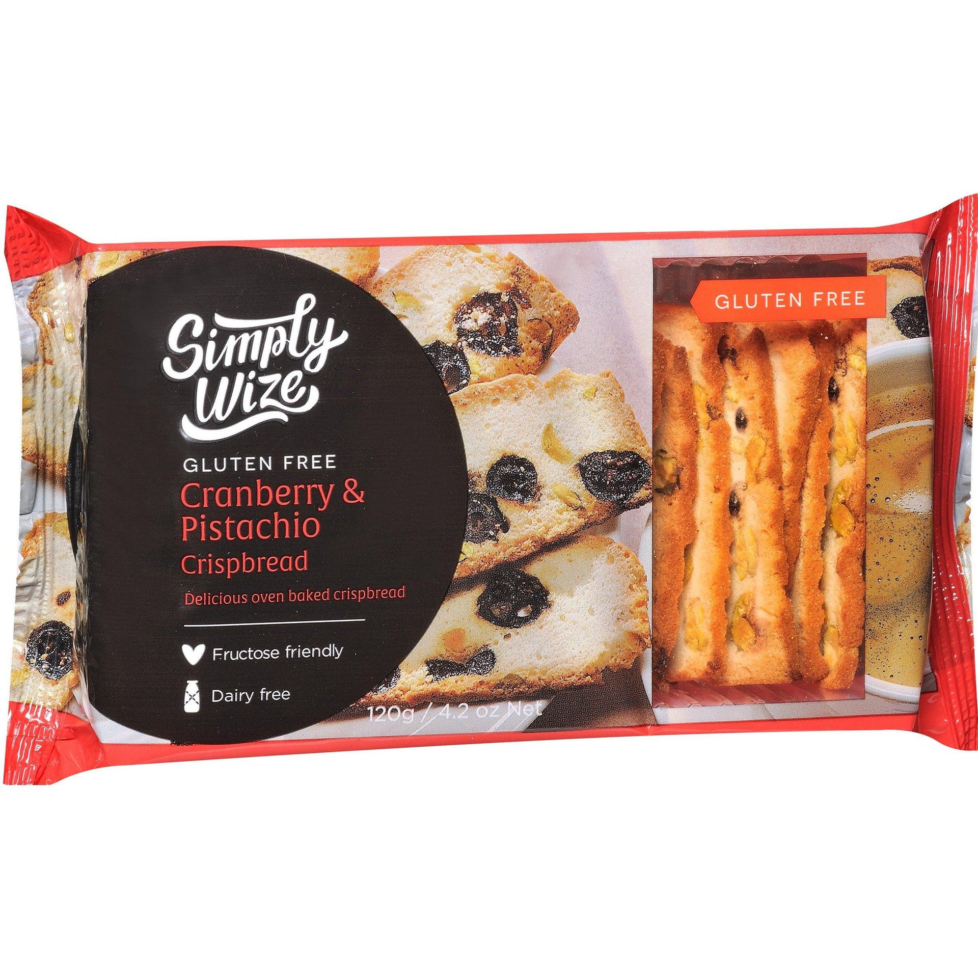 Simply Wize Cranberry & Pistachio Crispbread (120g)