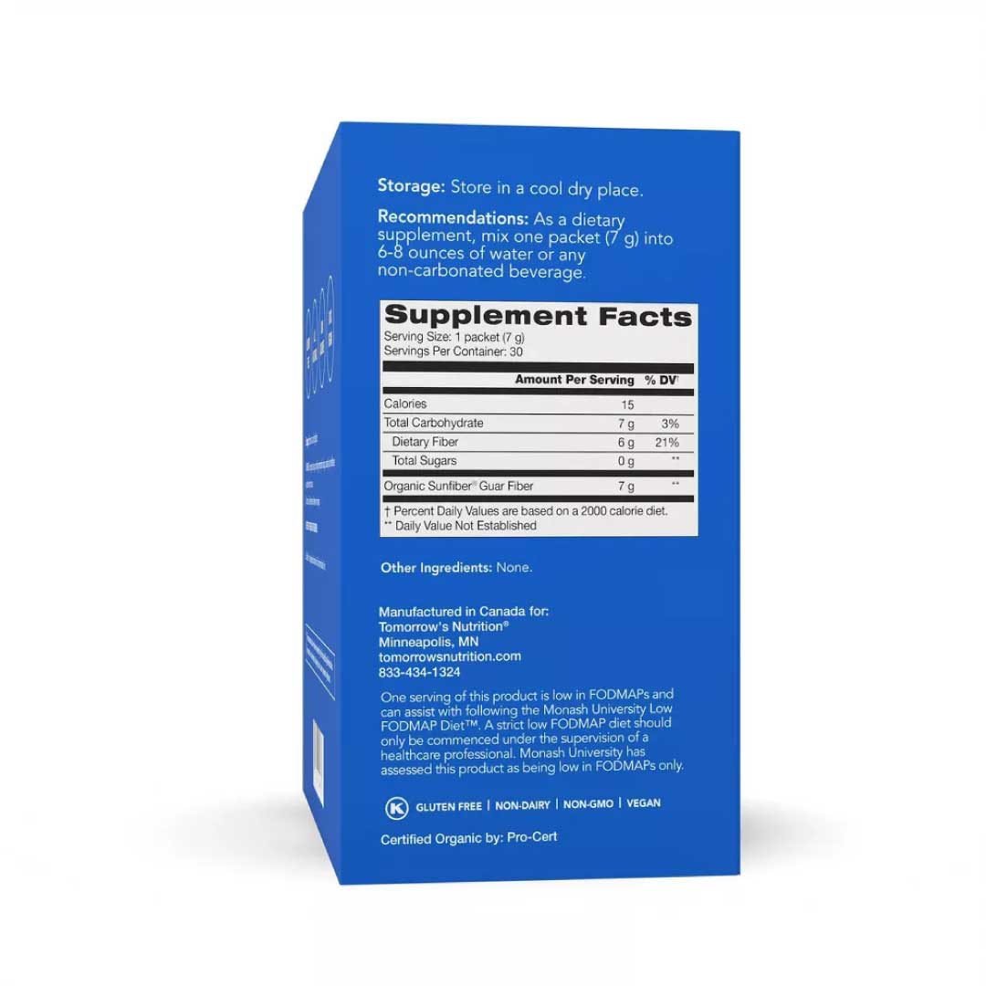 Tomorrow's Nutrition Organic Sunfiber Stick Packs (30 Pack)