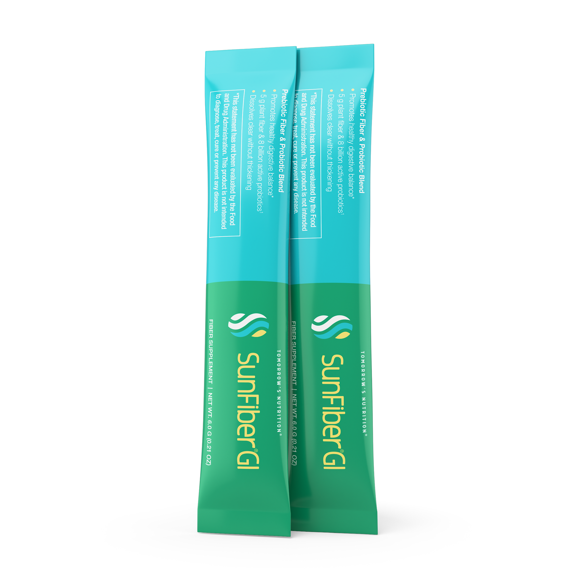 Tomorrow's Nutrition Sunfiber GI Partially Hydrolysed Guar Gum PHGG + Probiotics - 30 Stick Packs (180g)