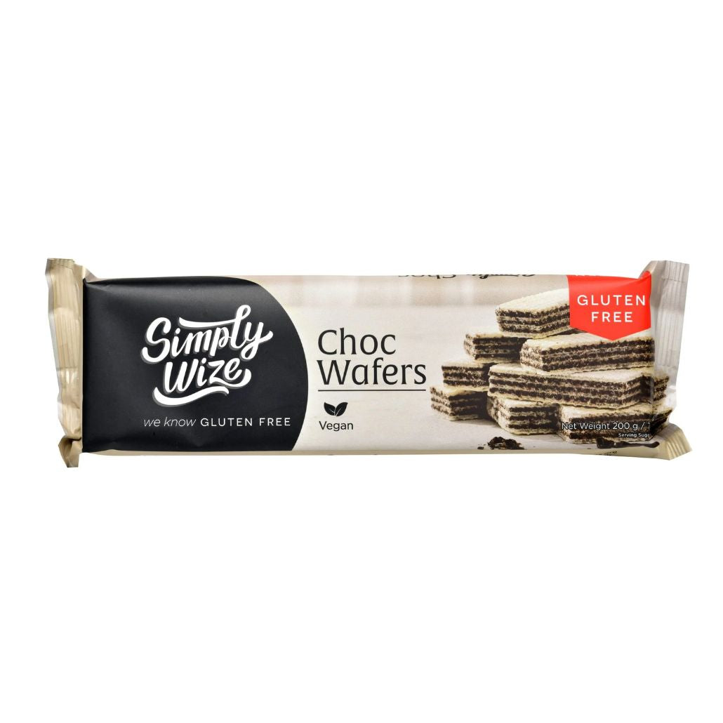 Simply Wize Gluten Free Choc Wafers (200g)