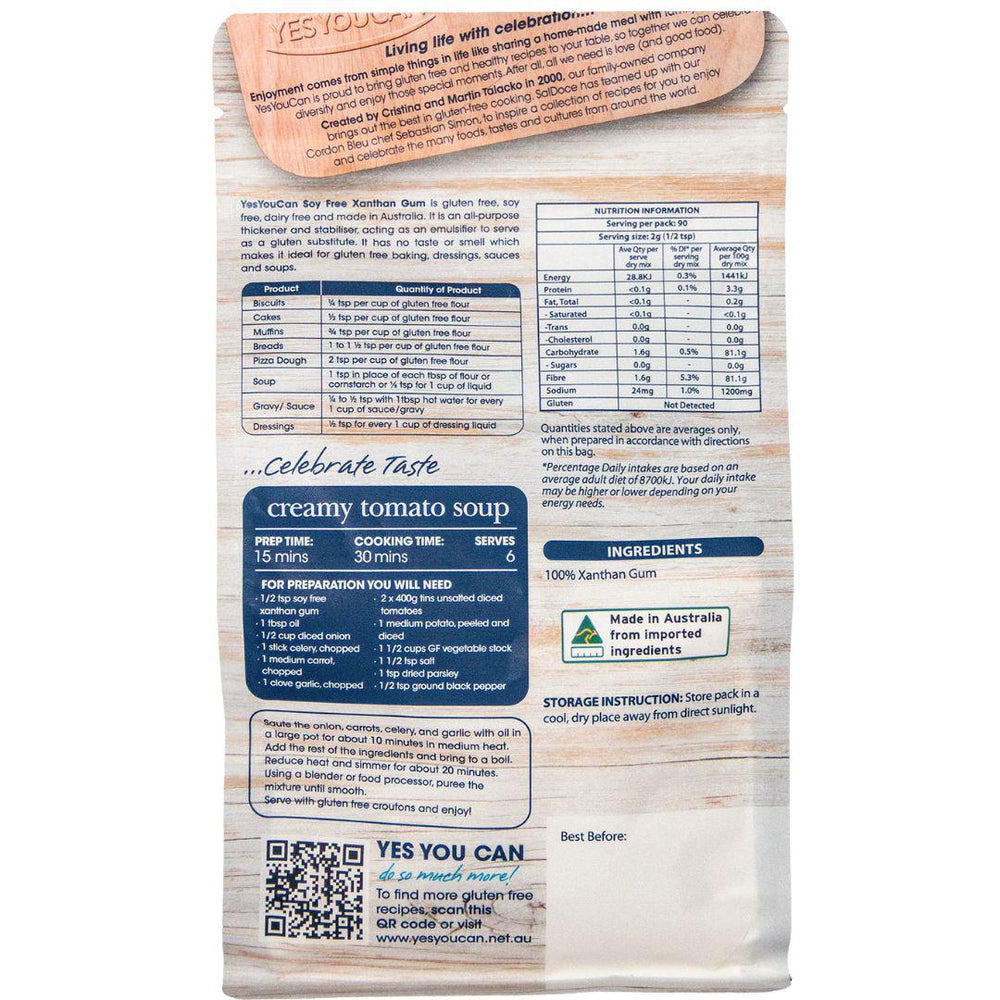 YesYouCan Xanthan Gum Soy Free (180g) Foods Australia