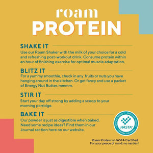 Roam Low FODMAP Vegan Protein Powder - Chocolate (90g)