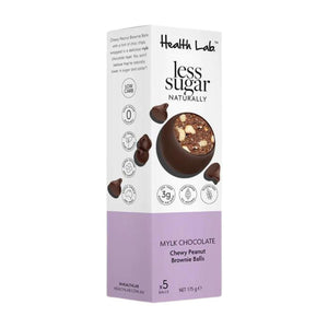 Health Lab Less Sugar Balls - Mylk Chewy Peanut Brownie (175g)