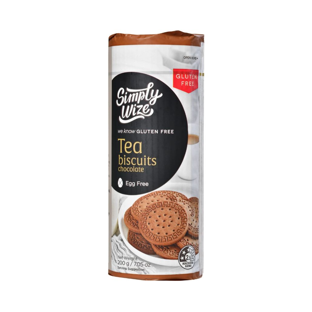 Simply Wize Tea Biscuits - Chocolate (200g)