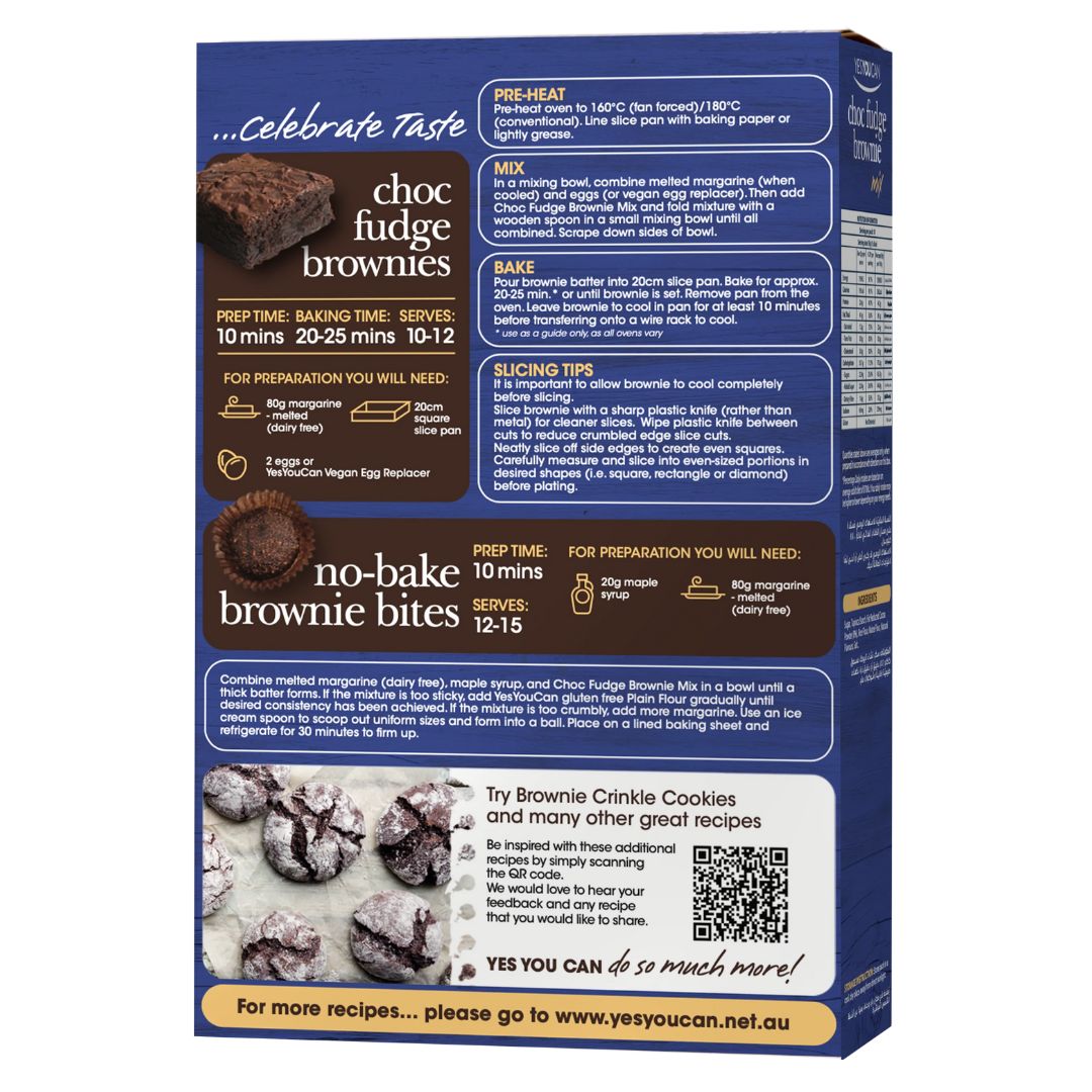 YesYouCan Choc Choc Fudge Brownie Mix (400g)