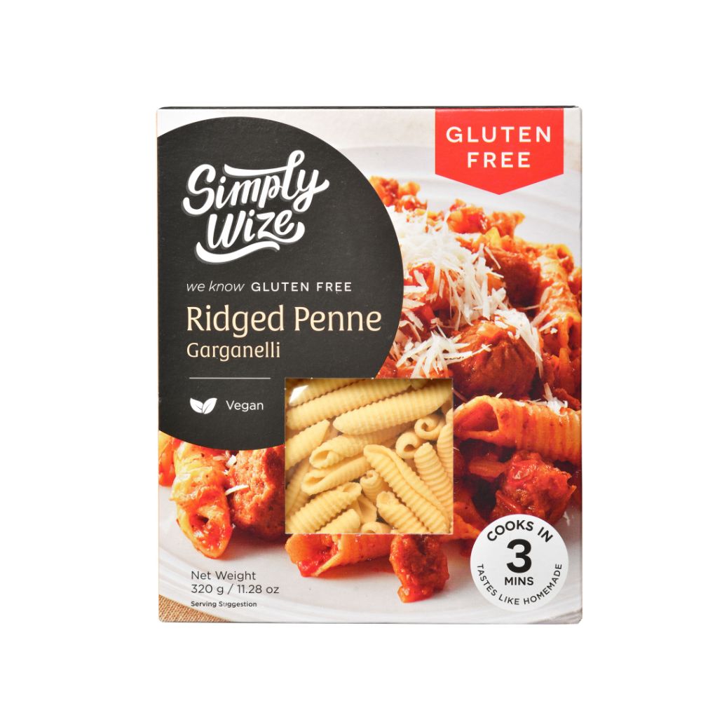 Simply Wize Gluten Free Ridged Penne - Garganelli (320g)