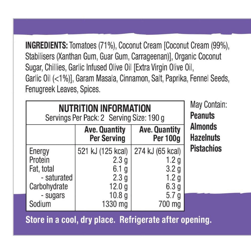 Eskal Deli Low FODMAP Rogan Josh (380g) Foods Australia