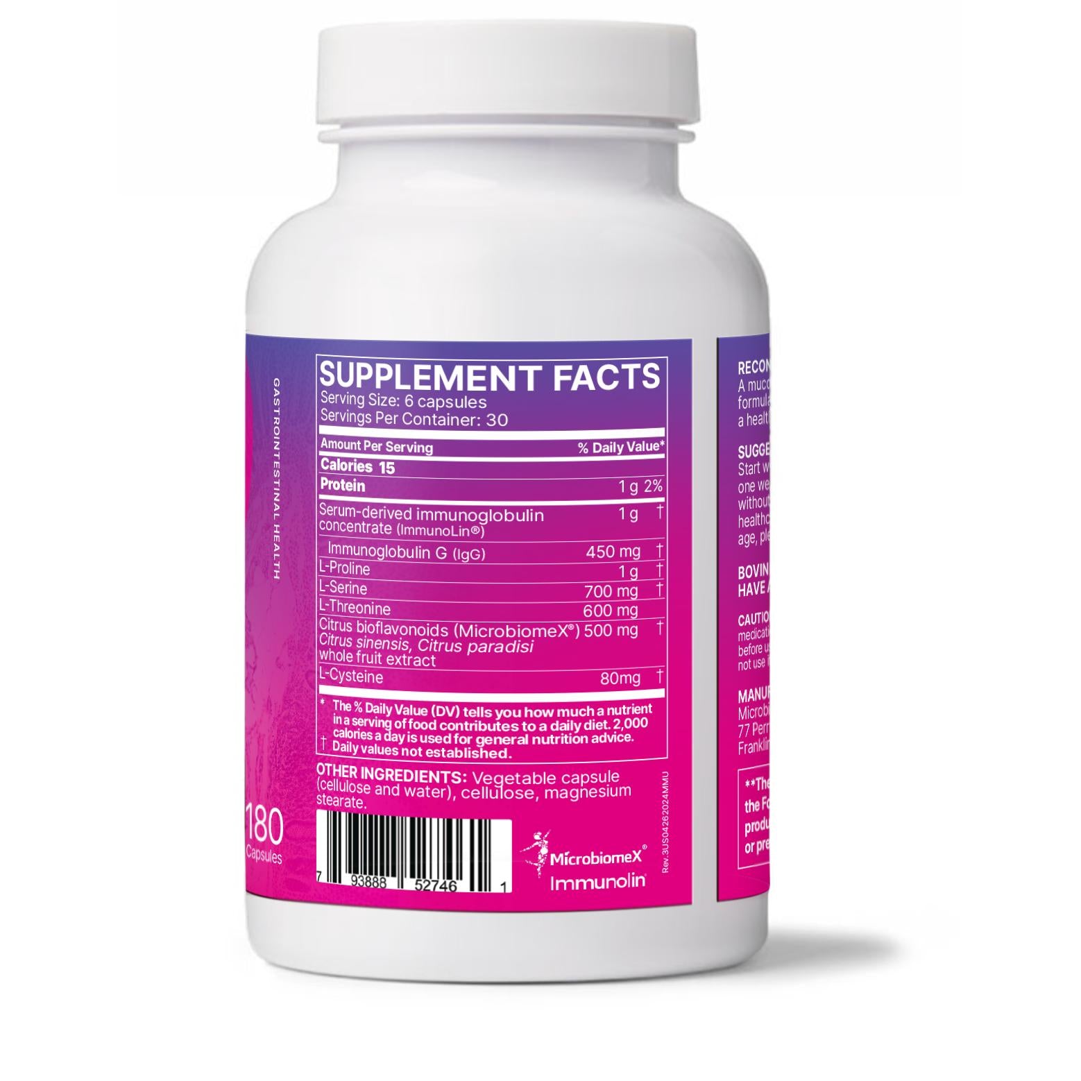 Microbiome Labs MegaMucosa (180 Capsules)