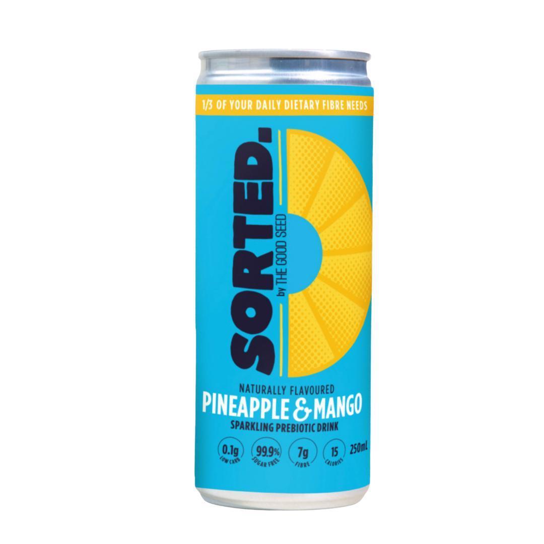 Sorted Sparkling Prebiotic Drink - Pineapple & Mango (250ml)