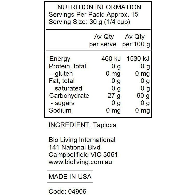 Bob's Red Mill Whole Tapioca Flour Pouch (454g)