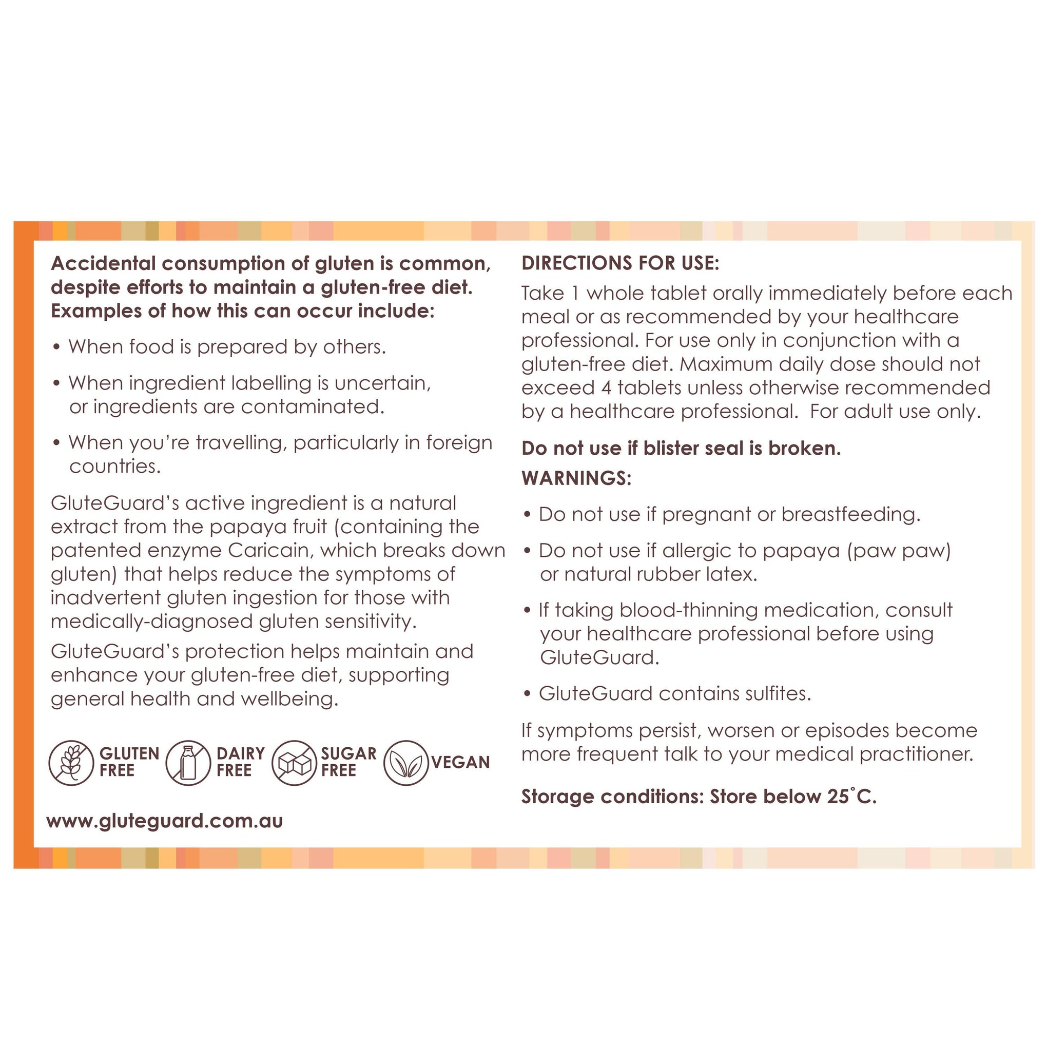 GluteGuard 30 Tablet Blister Pack