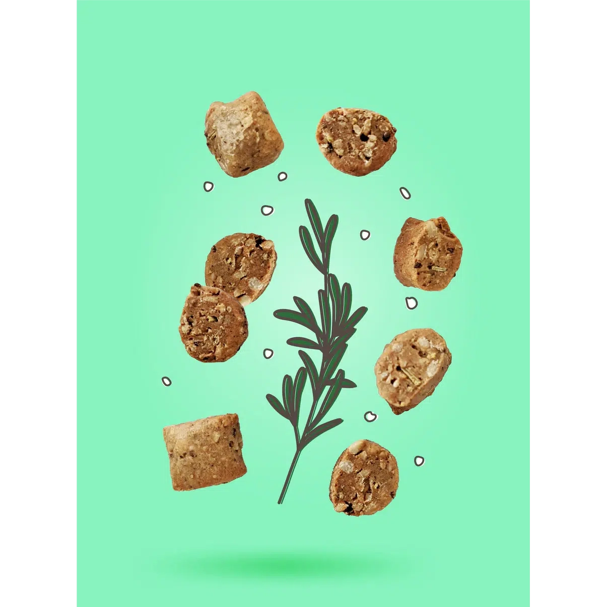 Fodbods Rosemary & Sea Salt Nibbles (150g)-Snack Foods-Foods ﻿Online Australia | FodShop