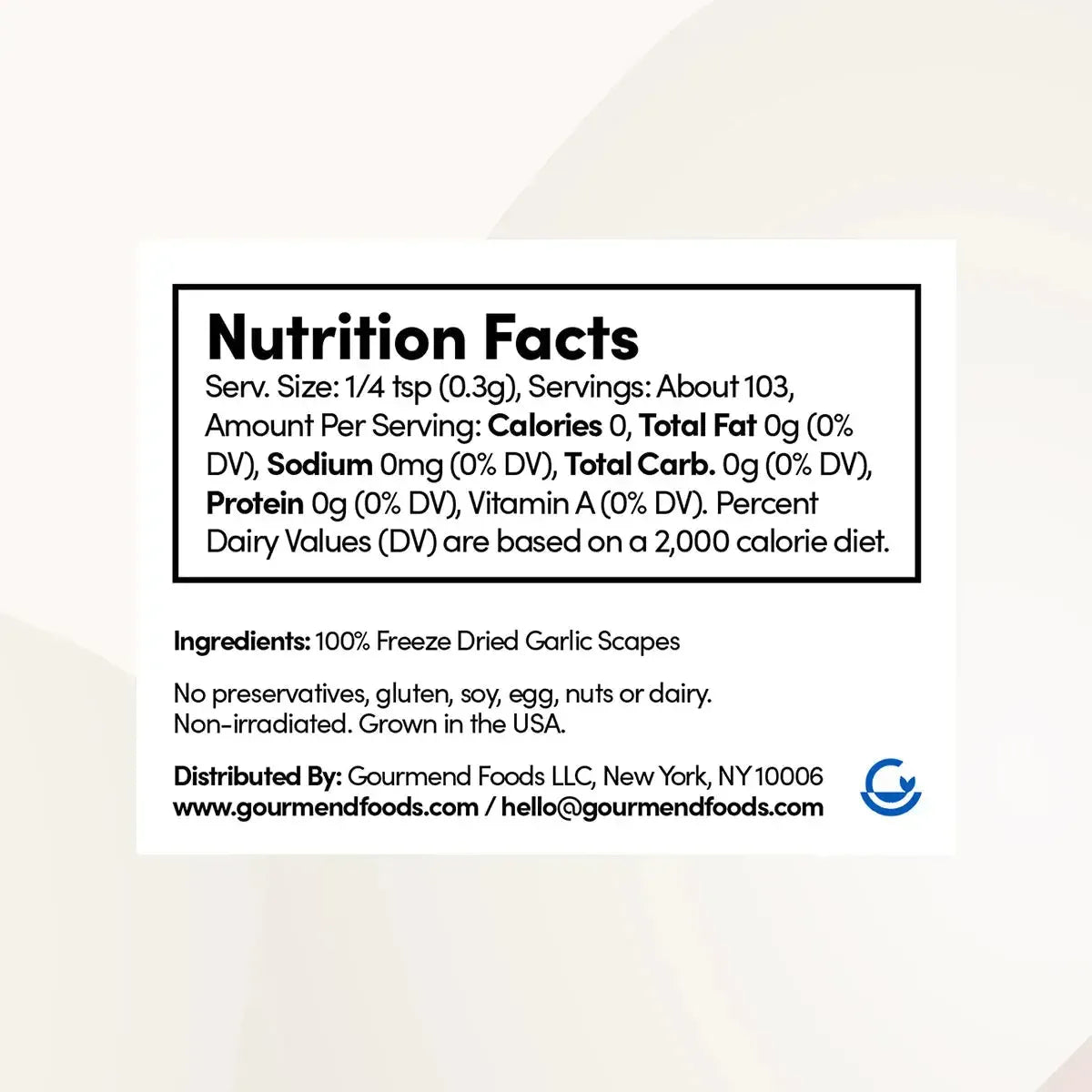 Gourmend Foods Low FODMAP Garlic Scape Powder (31g)-Seasonings & Spices-Foods ﻿Online Australia | FodShop