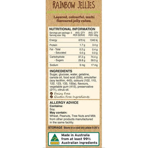 Kellys Candy Co Snack Pack Rainbow Jellies (100g)