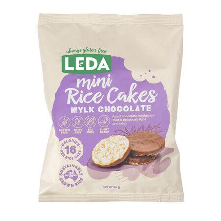 Leda Mini Rice Cakes Mylk Chocolate (60g)-Candy & Chocolate-Foods ﻿Online Australia | FodShop