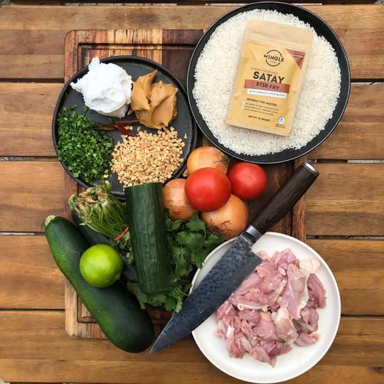 Mingle Low FODMAP Satay Stirfry Seasoning (12 x 30g Packs) Foods