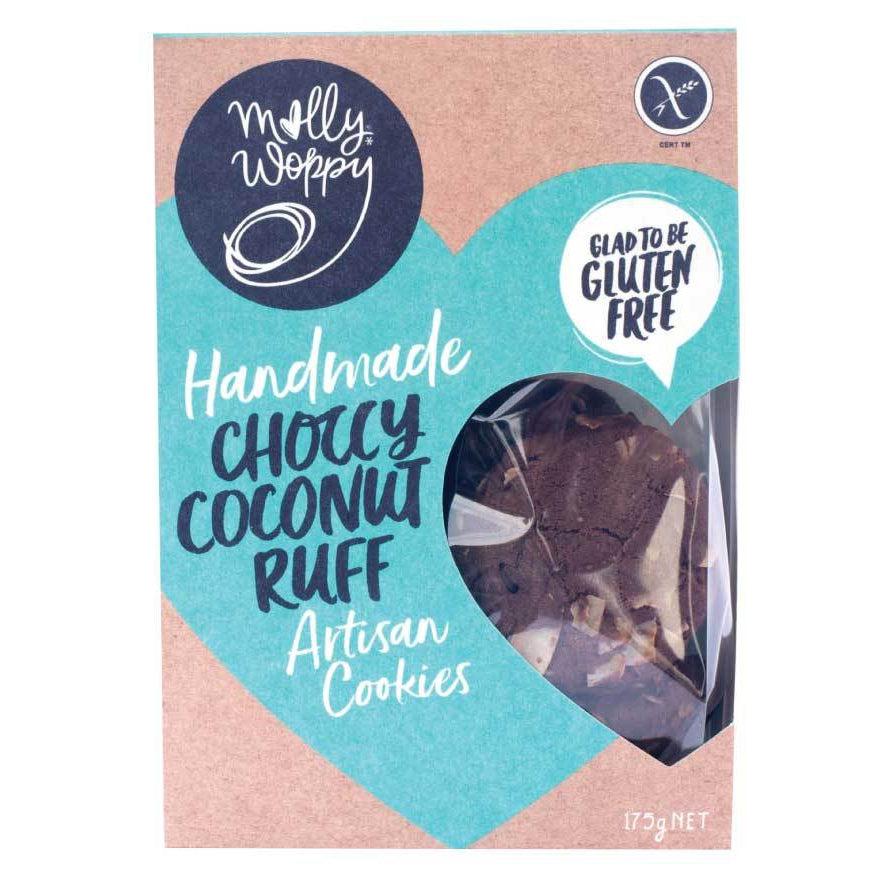 Molly Woppy Artisan Cookies Choccy Coconut Ruff (175g)-Cookies-Foods ﻿Online Australia | FodShop