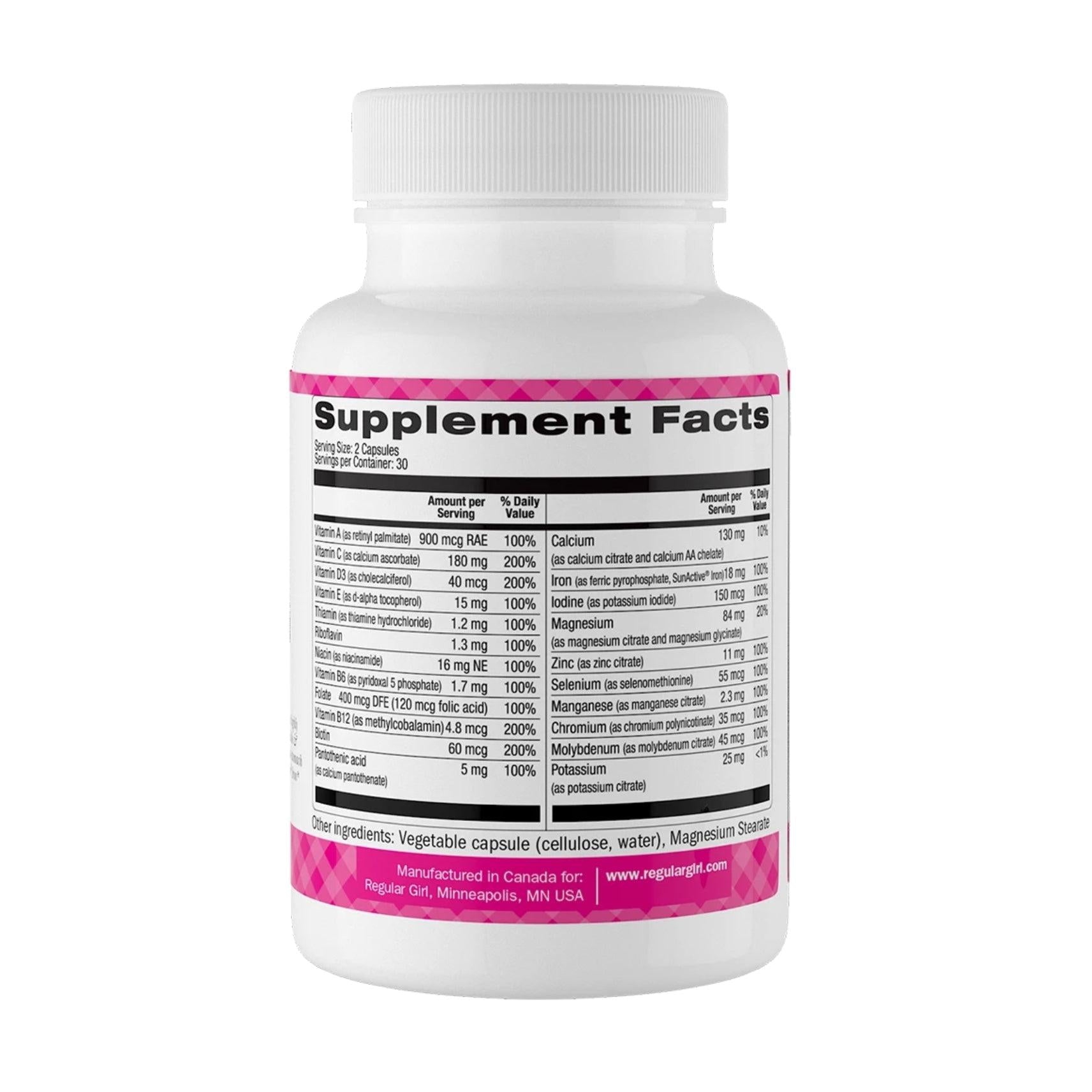 Regular Girl® Low FODMAP Multivitamin (60 Veggie Capsules)-Vitamins & Supplements-Foods ﻿Online Australia | FodShop