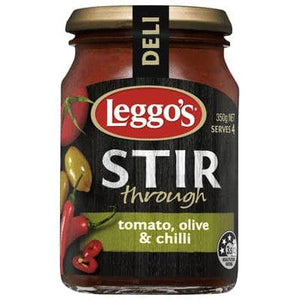 Leggo's Tomato Olive Chilli Stir Through pasta Sauce (350g)