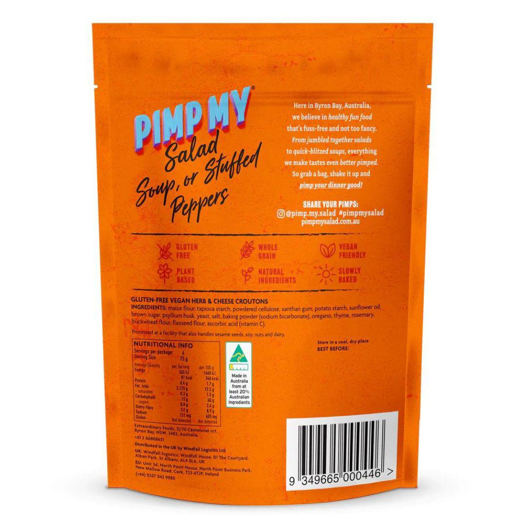 Pimp My Salad Gluten Free Caesar Salad Croutons - Vegan Herb & Cheese (150g)