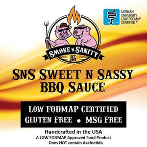 Smoke N' Sanity Sweet N' Sassy BBQ Sauce (354ml)