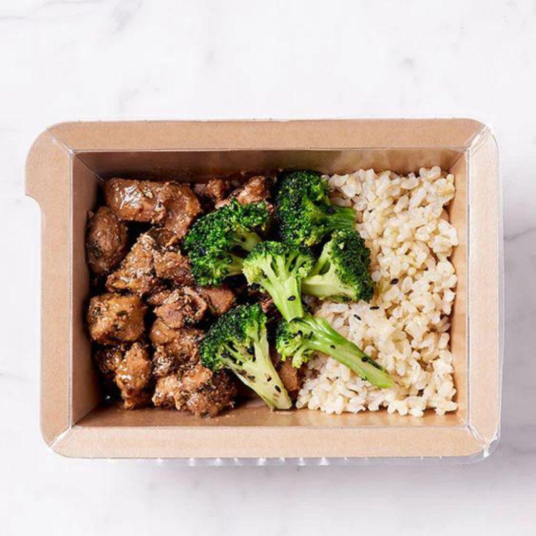 Dineamic Low FODMAP Maple Pork with Brown Rice & Sesame Broccoli - FRESH PRODUCT, DELIVERY ONLY
