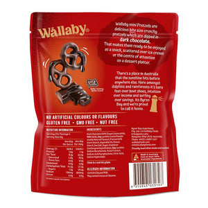 Wallaby Dark Chocolate Mini Pretzels (100g)