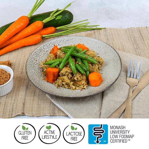 We Feed You Jamaican Chicken w/ Lime Rice, Roasted Carrots & Green Beans (350g) - FROZEN PRODUCT - DELIVERY ONLY-Prepared Meals & Entrées-Foods ﻿Online Australia | FodShop