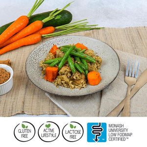 We Feed You Jamaican Chicken w/ Lime Rice, Roasted Carrots & Green Beans (350g)  - FROZEN PRODUCT - DELIVERY ONLY